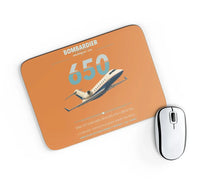 Thumbnail for Bombardier Challenger 650 design on orange rectangle mouse pad