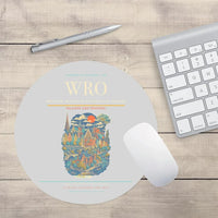 Thumbnail for Wrocaw Nicolaus Copernicus Airport WRO Mouse-Pad Round - Light Gray