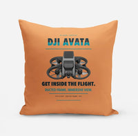 Thumbnail for DJI Avata design on orange pillow