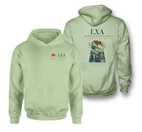 Thumbnail for Lhasa Gonggar International Airport (LXA) design on light green double-side hoodie