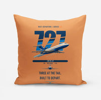 Thumbnail for Boeing 727-200 design on orange pillow