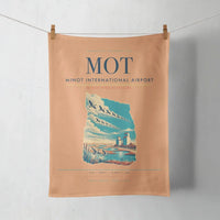 Thumbnail for Minot International Airport (MOT) design on orange towel