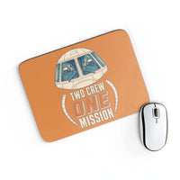 Thumbnail for Two Crew One Mission design on orange rectangle mouse pad