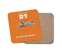 Thumbnail for Avro Vulcan B2 design on orange 1 piece coaster