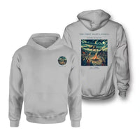 Thumbnail for VINTAGE G4327 - The First Night Landing - Double-Side Hoodie design on lightgray double side