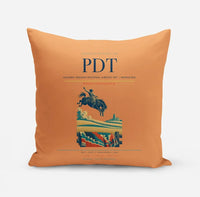 Thumbnail for Eastern Oregon Regional Airport (PDT) design on orange pillow