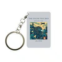 Thumbnail for VINTAGE G4520 - The Engine Test Bed - Designed Key Chain design on lightgray
