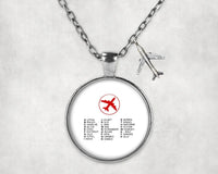 Thumbnail for Aviation Alphabet Necklace - view 10
