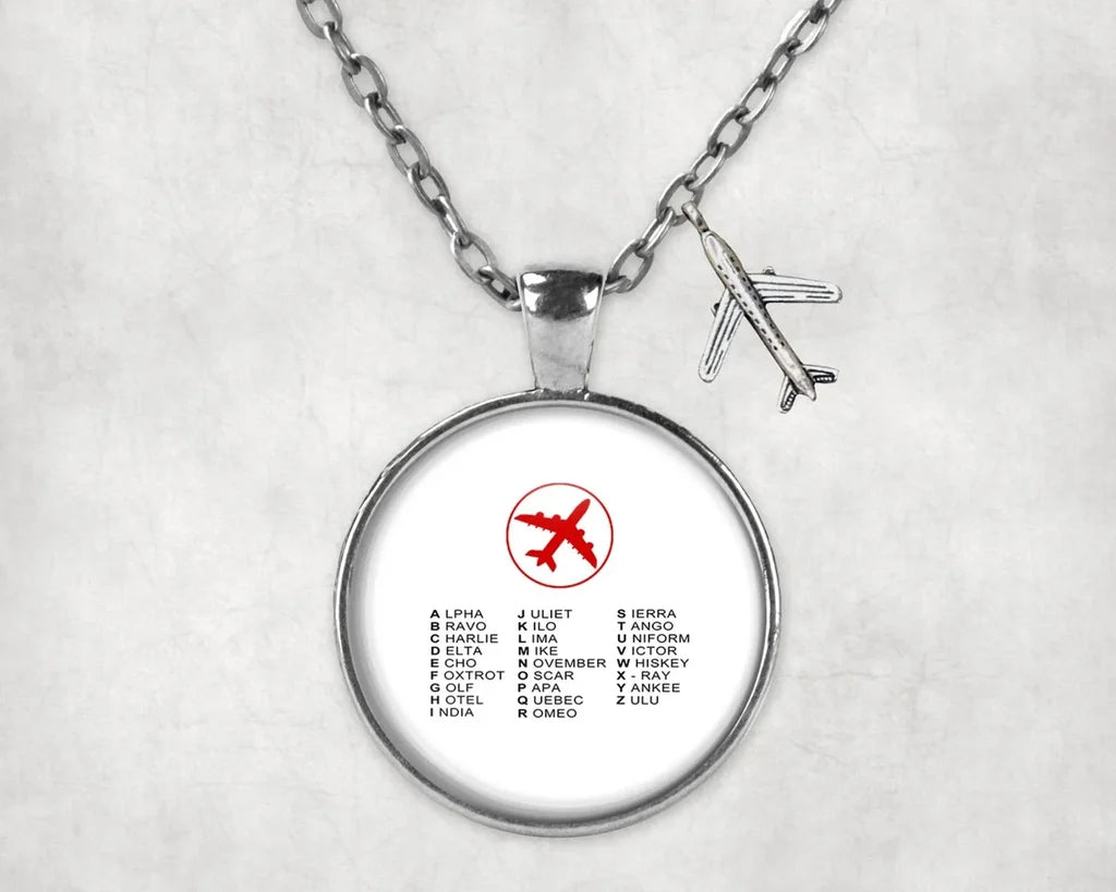 Aviation Alphabet Necklace - view 10