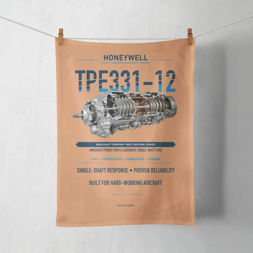 TPE331-12 design on orange towel