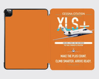 Thumbnail for Cessna Citation XLSPlus design on orange ipad tablet case