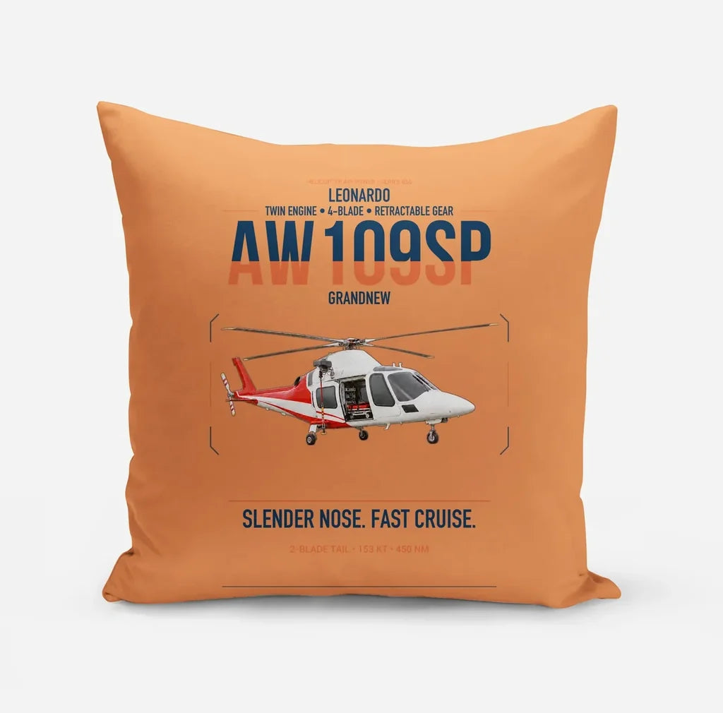 Leonardo AW109SP GrandNew design on orange pillow