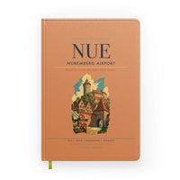 Thumbnail for Nuremberg Airport (NUE) design on orange notebook