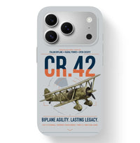 Thumbnail for Fiat CR.42 Falco design on light gray magsafe iphone case, for iPhone 17 Pro