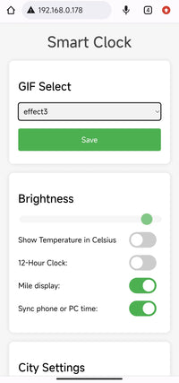 Thumbnail for Table clock — Small Portable Smart WiFi Weather Station Digital Alarm Clock on the printed clock face — view 20