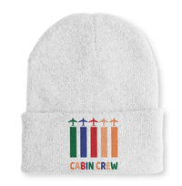 Thumbnail for Colourful Cabin Crew Embroidered Beanie - view 10