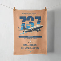 Thumbnail for Boeing 737 MAX 7 design on orange towel
