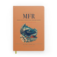Thumbnail for Rogue Valley International–Medford Airport (MFR) design on orange notebook