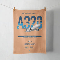 Thumbnail for Airbus A320neo design on orange towel