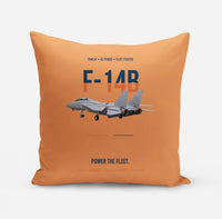 Thumbnail for F-14B Tomcat Power The Fleet design on orange pillow