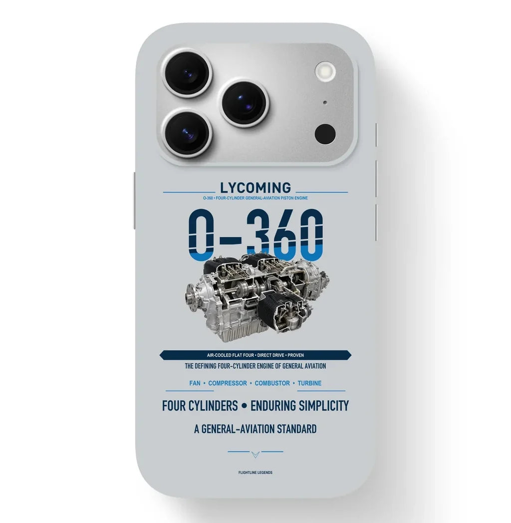 O-360 Case design on light gray iphone case
