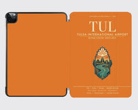 Thumbnail for Tulsa International Airport (TUL) design on orange ipad tablet case