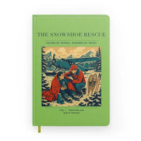 Thumbnail for VINTAGE G4281 - The Snowshoe Rescue - Designed Notebooks design on lightgreen