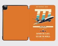 Thumbnail for Boeing 777-200LR design on orange ipad tablet case