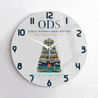 Thumbnail for Odesa International Airport ODS Wall-Clock No-Frame - Light Gray