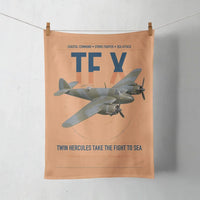 Thumbnail for Bristol Beaufighter TF X design on orange towel