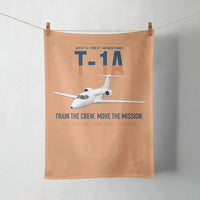 Thumbnail for T-1A Jayhawk Advanced Jet Trainer design on orange towel
