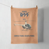 Thumbnail for Robinson R22 Beta II design on orange towel