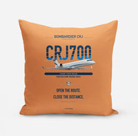 Thumbnail for Bombardier CRJ700 design on orange pillow