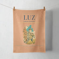 Thumbnail for Lublin Airport (LUZ) design on orange towel