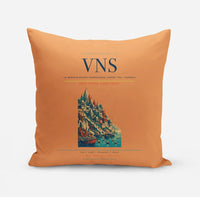 Thumbnail for Lal Bahadur Shastri International Airport (VNS) design on orange pillow