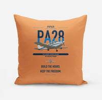 Thumbnail for Piper PA-28 Cherokee design on orange pillow