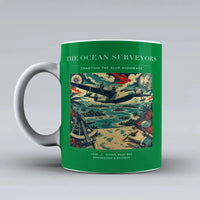 Thumbnail for VINTAGE G4064 - The Ocean Surveyors - Ceramic Mug design on green