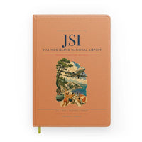 Thumbnail for Skiathos Island National Airport (JSI) design on orange notebook