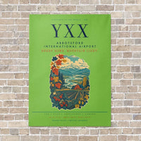 Thumbnail for Abbotsford International Airport YXX vertical canvas print - no frame - light green background