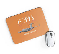 Thumbnail for C-17A Globemaster III design on orange rectangle mouse pad