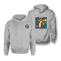 Thumbnail for VINTAGE G4515 - The Hospital Flight South - Double-Side Hoodie design on lightgray double side