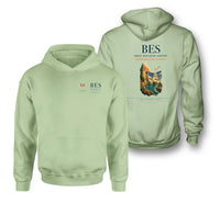 Thumbnail for Brest Bretagne Airport (BES) design on light green double-side hoodie
