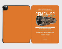 Thumbnail for CFM56-5C design on orange ipad tablet case