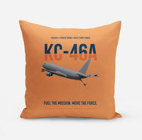 Thumbnail for KC-46A PEGASUS design on orange pillow
