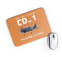 Thumbnail for FR-1 Fireball Prop in Front Jet in Back design on orange rectangle mouse pad