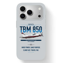Thumbnail for Socata TBM 850 design on light gray magsafe iphone case, for iPhone 17 Pro