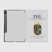 Thumbnail for Philadelphia International Airport (PHL) design on light gray samsung tablet tablet case