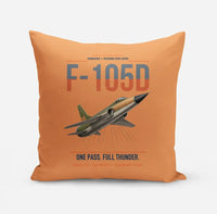 Thumbnail for F-105D Thunderchief design on orange pillow