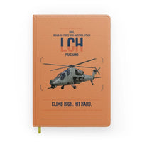Thumbnail for HAL LCH Prachand design on orange notebook