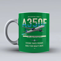 Thumbnail for A350F Mug design on green airbus
